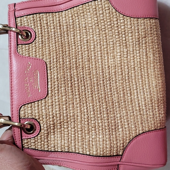 GUCCI  BAMBOO STRAW BAG - Picture 9 of 11